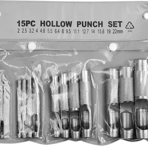 PRZEBIJAKI DO SKÓRY 2-22MM, ZESTAW 15 SZT. Ekspresowa dostawa