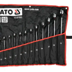 KLUCZE PŁASKO-OCZKOWY SKRĘCONE 10-32MM 14SZT. Bezpieczne zakupy