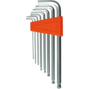 Dostępne od ręki KLUCZE SZEŚCIOKĄTNE /HEX/ 1,5-8 MM, CR-V, KOŃCÓWKI KULISTE, ZESTAW 8 SZT.