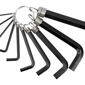 KLUCZE SZEŚCIOKĄTNE /HEX/ 2-14 MM, ZESTAW 10 SZT. Darmowy zwrot