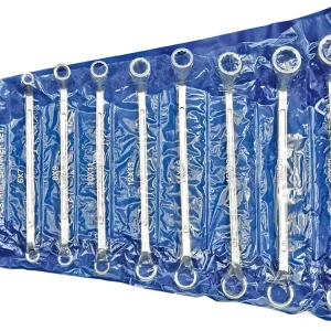 KLUCZE OCZKOWE ODGIĘTE 6-22 MM, ZESTAW 8 SZT. ETUI Nowy