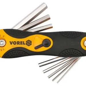 Wysoka jakość KLUCZE HEX 1,5-8 MM, CR-V, ZESTAW 8 SZT.