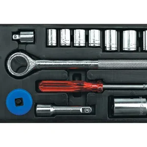 KLUCZE NASADOWE 3/8'', 4-17 MM, ZESTAW 20 SZT. Do wyczerpania zapasów