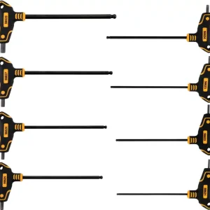 ZESTAW KLUCZY TRZPIENIOWYCH. HEX (KULKA) Z RĘKOJEŚCIĄ. 8 SZTUK Bestseller