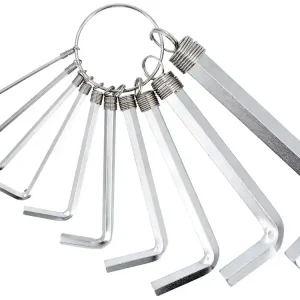 Szybka wysyłka KLUCZE SZEŚCIOKĄTNE /HEX/ 1,5-10 MM, CR-V, ZESTAW 10 SZT.