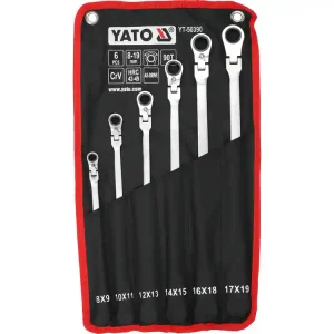 Kup teraz ZESTAW KLUCZY OCZKOWYCH, DŁUGICH Z GRZECHOTKĄ I PRZEGUBEM 8-19MM, 6 SZT.