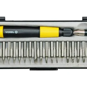 WKRĘTAK Z WYMIENNYMI GROTAMI, ZESTAW 21 SZT. Super okazja