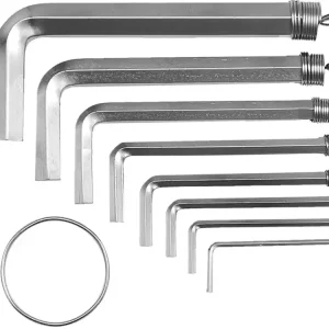 KLUCZE SZEŚCIOKĄTNE /HEX/ 2-10 MM, CR-V, ZESTAW 8 SZT. Super okazja