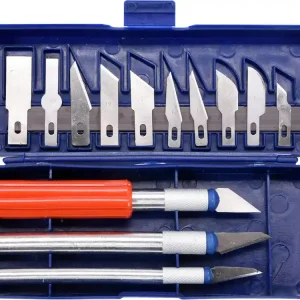 Zniżka NOŻYKI DO PRAC PRECYZYJNYCH Z WYMIENNYMI OSTRZAMI, ZESTAW 16 SZT.