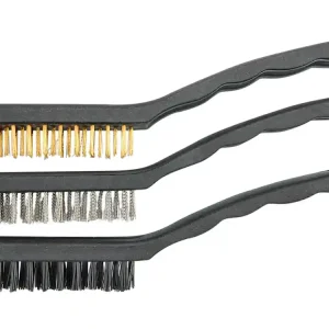 Szybka wysyłka SZCZOTKI: MOSIĘŻNA, STALOWA, NYLONOWA, 170 MM, 3 SZT.