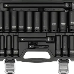 ZESTAW NASADEK UDAROWYCH DŁUGICH 1/2" ZAWIERA 19 ELEMENTÓW Premium