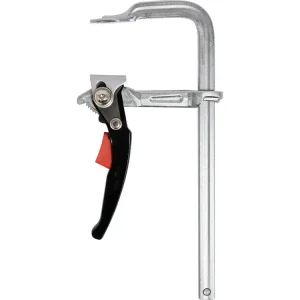 Dodaj do koszyka STALOWY ŚCISK ZAPADKOWY 250 X 100 MM TYPU F, LISTWA 19,5 X 9,5 MM, CHROMOWANY, SZYBKONASTAWNY