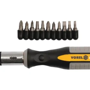 Popularny WKRĘTAK Z GRZECHOTKĄ I WYMIENNYMI BITAMI, 12 SZT.