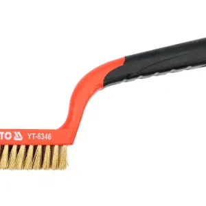 Tylko dziś SZCZOTKA DRUCIANA,DRUT MOSIĘŻNY,5 RZĘDÓW,RĘKOJEŚĆ PLASTIKOWA