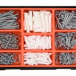 ZESTAW WKRĘTÓW I KOŁKÓW ROZPOROWYCH 290 SZT. Super okazja