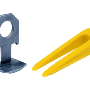 SYSTEM DO POZIOMOWANIA PŁYTEK 1,5MM - ZESTAW 50SZT KLINÓW I 50SZT KLIPSÓW Bezpieczne zakupy