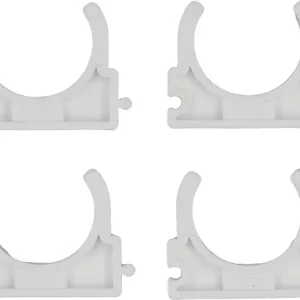 UCHWYTY, KLIPSY MONTAŻOWE, INSTALATORSKIE, OTWARTE DO RUR 32MM 4SZT. Dostępne od ręki