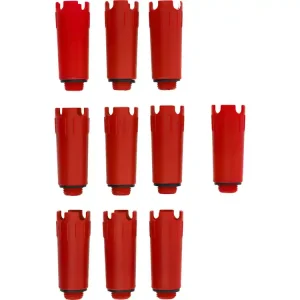 KORKI HYDRAULICZNE, INSTALATORSKIE 1/2" Z USZCZELKĄ CZERWONE 10SZT Ostatnia szansa