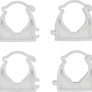 UCHWYTY, KLIPSY MONTAŻOWE, INSTALATORSKIE, ZAMYKANE DO RUR I PRZEWODÓW 22MM 4SZT. Wyprzedaż