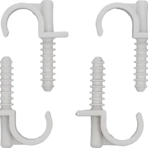 UCHWYTY MONTAŻOWE, INSTALATORSKIE Z KOŁKIEM SZYBKIEGO MONTAŻU DO RUR 18MM 4SZT. Szybka dostawa