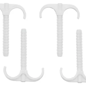Ograniczona ilość HAKI MONTAŻOWE BIS, INSTALATORSKIE PODWÓJNE Z KOŁKIEM SZYBKIEGO MONTAŻU DO RUR 15-28MM 4SZT.