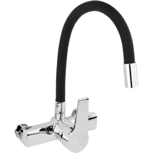 BATERIA ZLEWOZMYWAKOWA ŚCIENNA Z ELASTYCZNĄ WYLEWKĄ FLEXIBLE BLACK Wybór klientów