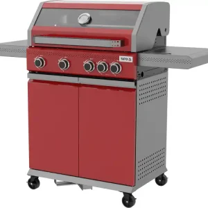 GRILL GAZOWY OKAYA 4+1, 14,2KW, CZERWONY Niska cena