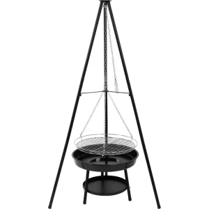 Obniżka ceny GRILL WISZĄCY NA TRÓJNOGU, RUSZT 46CM