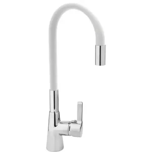 BATERIA ZLEWOZMYWAKOWA Z ELASTYCZNĄ WYLEWKĄ- 'FLEXIBLE' WHITE Wyprzedaż