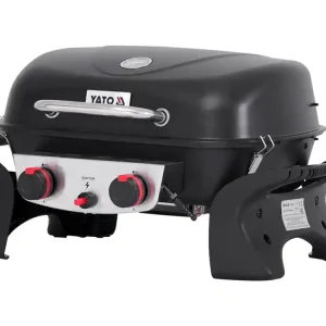 GRILL GAZOWY PRZENOŚNY YAKE, 2 PALNIKI, 5KW YAKE Dostępne od ręki