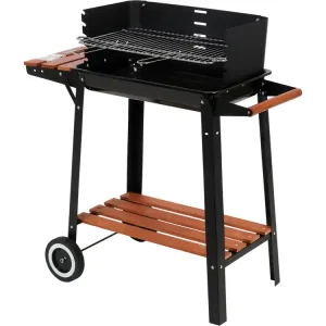 GRILL WĘGLOWY Z PÓŁKĄ BOCZNĄ, RUSZT 48X26.5CM Dodaj do koszyka