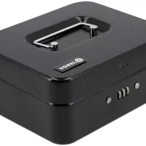 KASETKA NA PIENIĄDZE 200X160X90 CZARNA ZAMEK SZYFROWY Dostępne od ręki