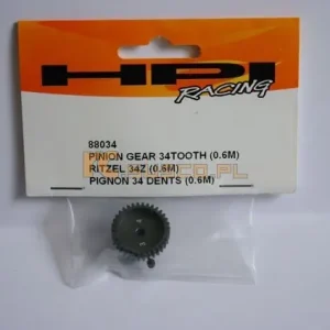 Ostatnie sztuki HPI-88034 Pinion Gear 34 T (0.6 Module)