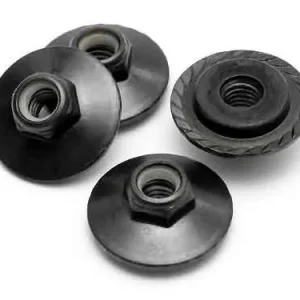 Darmowa dostawa #Z680 - FLANGED LOCK NUT M5x8mm (BLACK/4pcs)