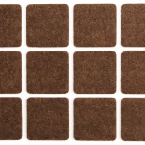 Szybka wysyłka PODKŁADKI FILCOWE 28X28 MM BRĄZOWE
