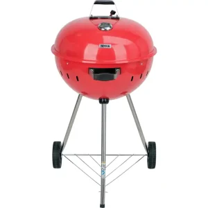 GRILL WĘGLOWY OKRĄGŁY 54CM CZERWONY Oferta