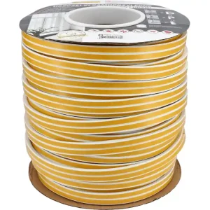 Wyprzedaż USZCZELKA DO OKIEN I DRZWI, EPDM, TYP D, BIAŁA, 100M