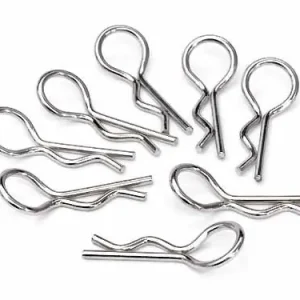 BODY PIN MEDIUM 8PCS SPINKI DO KAROSERII SREBRNE Hit cenowy