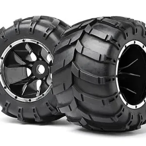 Mounted Wheels and Tyres 2 Pcs (Blackout MT) Bezpieczna płatność