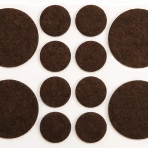 Popularny PODKŁADKI FILCOWE MIX, 20 I 38 MM BRĄZOWE