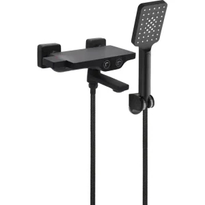 Zniżka BATERIA WANNOWA TERMOSTATYCZNA NOIR 2 Z ZESTAWEM PRYSZNICOWYM