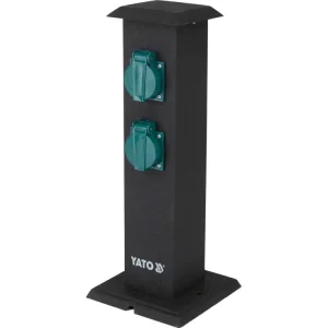 GNIAZDO OGRODOWE SŁUPEK STAL IP44 4X230V Wybór klientów