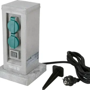 Szybka dostawa GNIAZDO OGRODOWE SŁUPEK KAMIEŃ PP IP44 4X230V