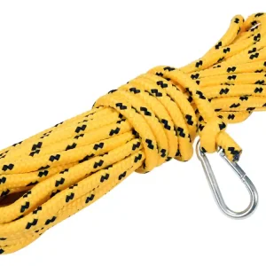 Okazja LINA KOMINIARSKA PLECIONA 8MM, 10M Z KARABIŃCZYKIEM