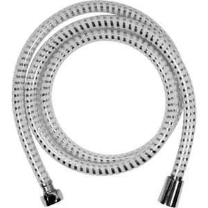 Dostępne od ręki WĄŻ PRYSZNICOWY 1.5M PVC GŁADKI CHROM-BIAŁY ANTYTWIST