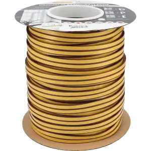 Wybór klientów USZCZELKA DO OKIEN I DRZWI, EPDM, TYP P, BRĄZ, 100M