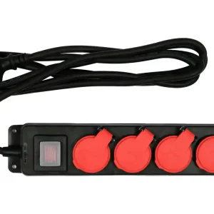 Hit sprzedaży PRZEDŁUŻACZ LISTWA ZASILAJĄCA WARSZTATOWA IP 44 CZTERY GNIAZDA Z UZIEMIENIEM WYŁĄCZNIK 3M 1,5MM2