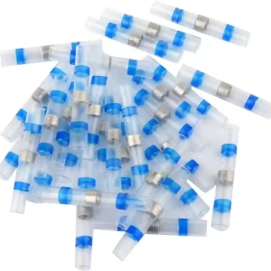 Taniej KOSZULKA TERMOKURCZLIWA Z CYNĄ NA PRZEWÓD 1,5-2,5MM2 WODOODPORNA 30 SZT.