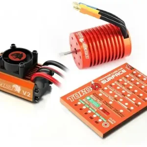 Zestaw SkyRC Leopard 60A v2 + 9.0T 4370KV 1/10 Sensorless Combo(regulator bezsczotkowy i silnik) Darmowa dostawa