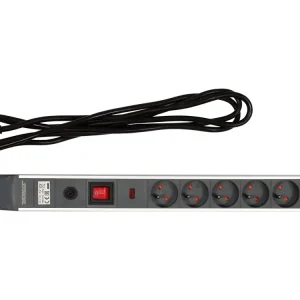 PRZEDŁUŻACZ LISTWA ZASILAJĄCA W ALUMINIOWEJ OBUDOWIE Z OCHRONĄ PRZECIWPRZEPIĘCIOWĄ I PRZECIĄŻENIOWĄ 5 GNIAZD Z UZIEMIENIEM WYŁĄCZNIK Oferta czasowa